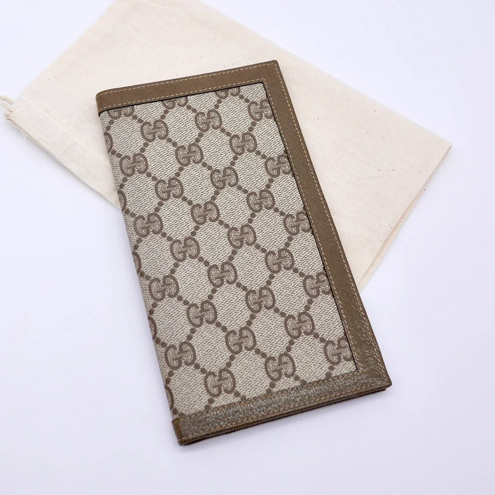 🍓GUCCI PVC Wallet Brown - Picture 3 of 10